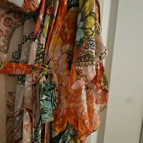 River Island Multicolor Floral Kimono with Belt - Picture 2 of 6